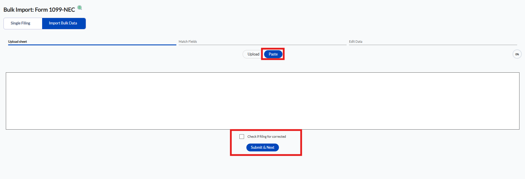 Importing Bulk Forms